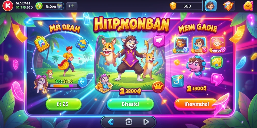 Tangkapan layar menampilkan grafis yang menawan.