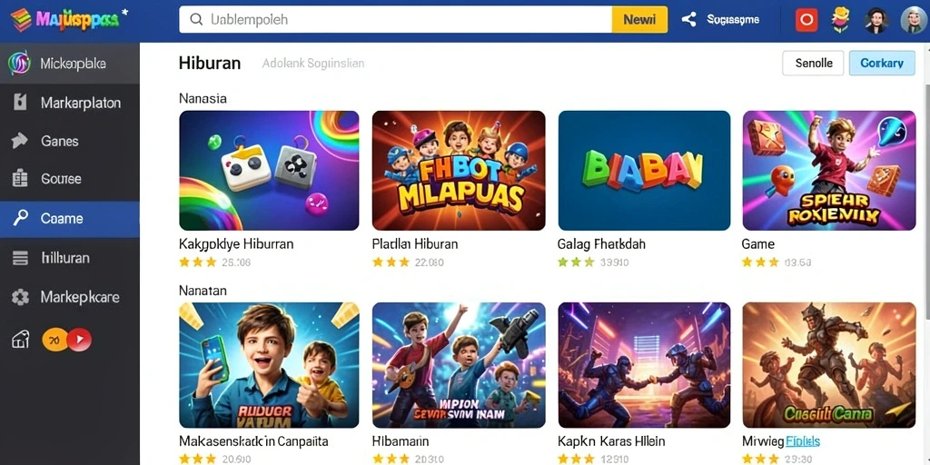 Tampilan antarmuka utama aplikasi TOTO22.